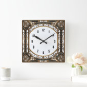 Horloge Carrée Art Déco (Maison)