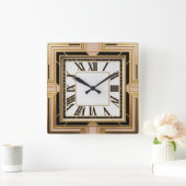 Horloge Carrée Art Déco (Maison)