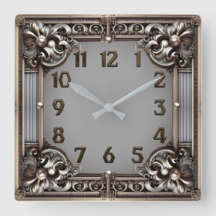 Horloge Carrée Art Déco
