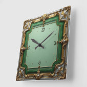 Horloge Carrée Art déco (Angle)