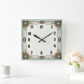 Horloge Carrée Art Déco (Maison)