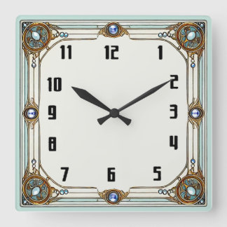 Horloge Carrée Art Déco