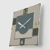 Horloge Carrée Art déco (Angle)