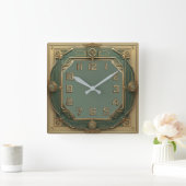 Horloge Carrée Art Déco (Maison)