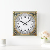 Horloge Carrée Art Déco (Maison)