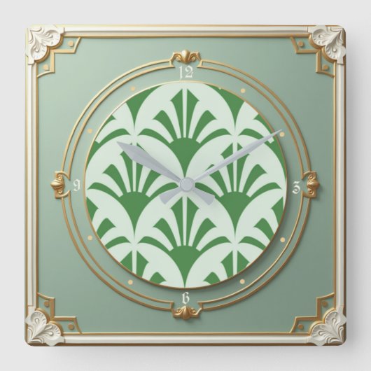 Horloge Carrée Art Déco (Recto)