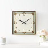 Horloge Carrée Art Déco (Maison)