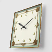 Horloge Carrée Art Déco (Angle)