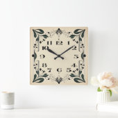 Horloge Carrée Art déco (Maison)