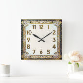 Horloge Carrée Art Déco (Maison)