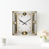 Horloge Carrée Art déco (Maison)