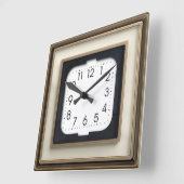 Horloge Carrée Art déco (Angle)