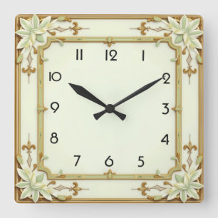 Horloge Carrée Art déco