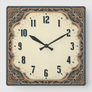 Horloge Carrée Art Déco