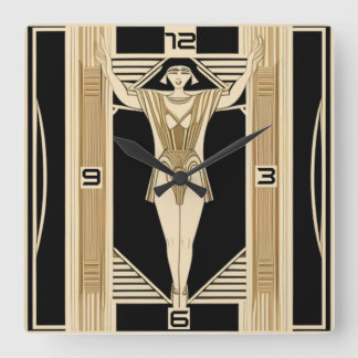 Horloge Carrée Art déco