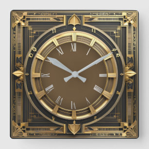 Horloge Carrée Art déco
