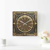 Horloge Carrée Art déco (Maison)