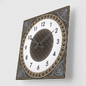 Horloge Carrée Art Deco (Angle)