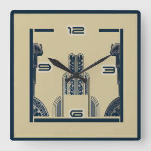 Horloge Carrée Art déco