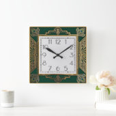 Horloge Carrée Art Déco (Maison)