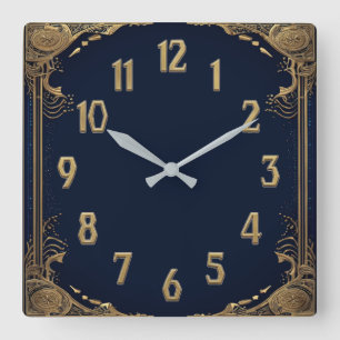 Horloge Carrée Art Déco