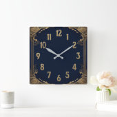 Horloge Carrée Art Déco (Maison)