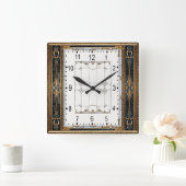 Horloge Carrée Art Déco (Maison)