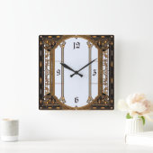 Horloge Carrée Art Déco (Maison)