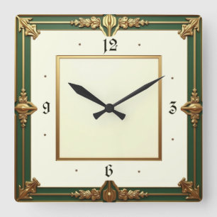 Horloge Carrée Art déco