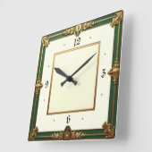 Horloge Carrée Art déco (Angle)