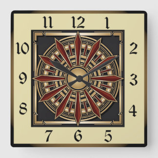 Horloge Carrée Art Déco