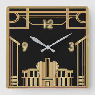 Horloge Carrée Art déco
