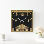 Horloge Carrée Art déco (Maison)