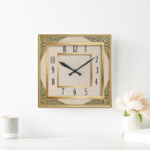 Horloge Carrée Art Déco (Maison)