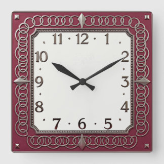 Horloge Carrée Art Déco