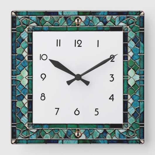 Horloge Carrée Art Déco (Recto)