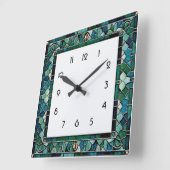 Horloge Carrée Art Déco (Angle)