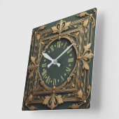 Horloge Carrée Art déco (Angle)