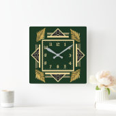 Horloge Carrée Art Deco (Maison)