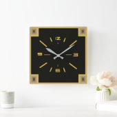 Horloge Carrée Art déco (Maison)