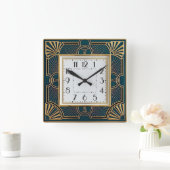 Horloge Carrée Art Déco (Maison)