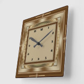 Horloge Carrée Art Deco (Angle)