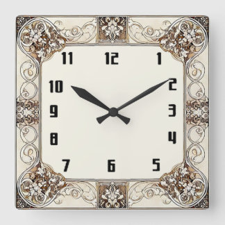 Horloge Carrée Art Déco