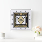 Horloge Carrée Art déco (Maison)