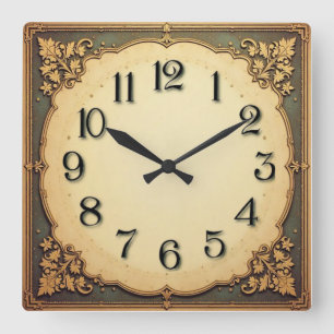 Horloge Carrée Art Déco