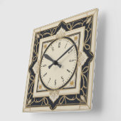 Horloge Carrée Art déco (Angle)