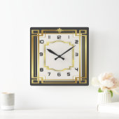 Horloge Carrée Art déco (Maison)