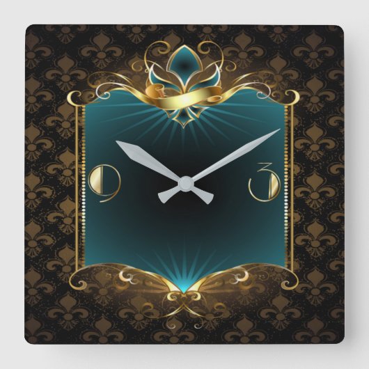 Horloge Carrée Art déco (Recto)