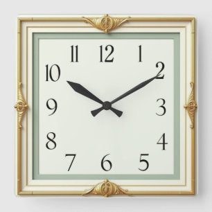 Horloge Carrée Art Déco