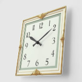 Horloge Carrée Art Deco (Angle)